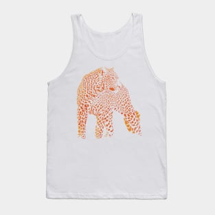 Orange Cheetah, fastest animal in this world Tank Top